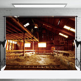 Aperturee - Aperturee Farm Sheepfold Retro Wooden House Photo Backdrop